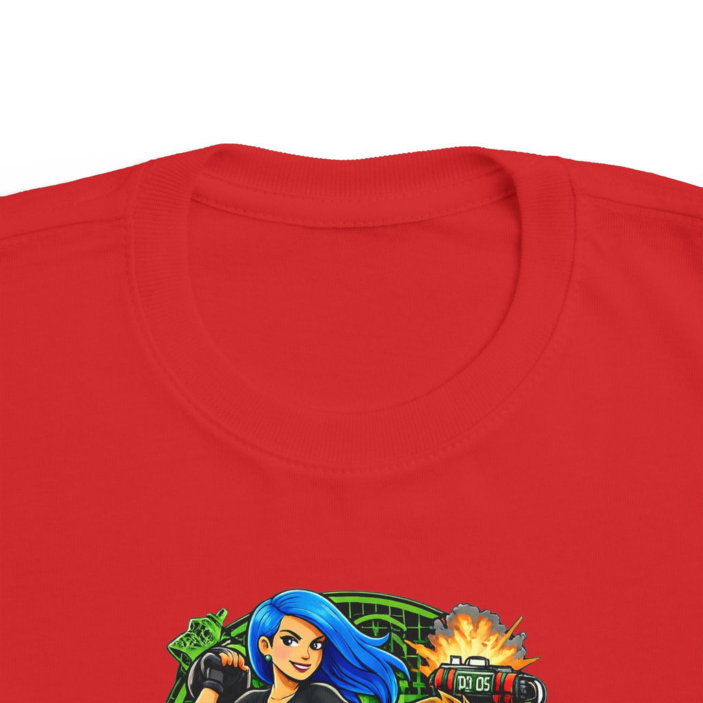 Toddler Tee — "Mom: Unstoppable & Kid-possible" Superhero Graphic