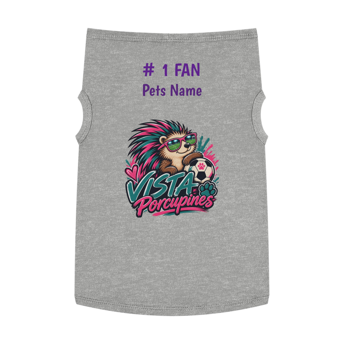 VISTA Porcupines 1 Fan Personalized Dog Shirt