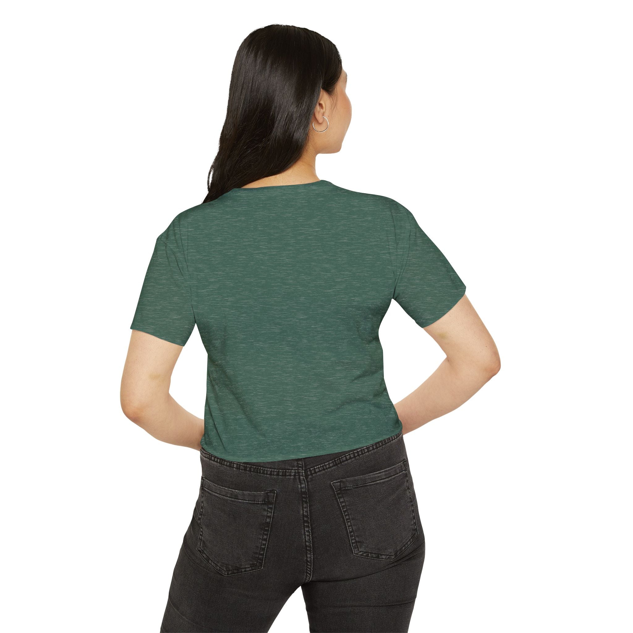 Vintage Pin-Up Crop Top — "What, like it's hard?" Tee