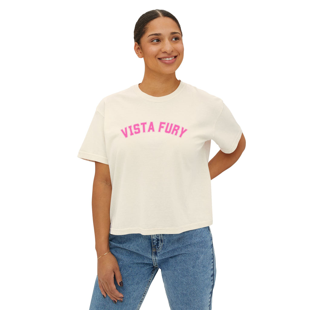 VISTA Fury Personalized Soccer Player Women's Boxy Tee