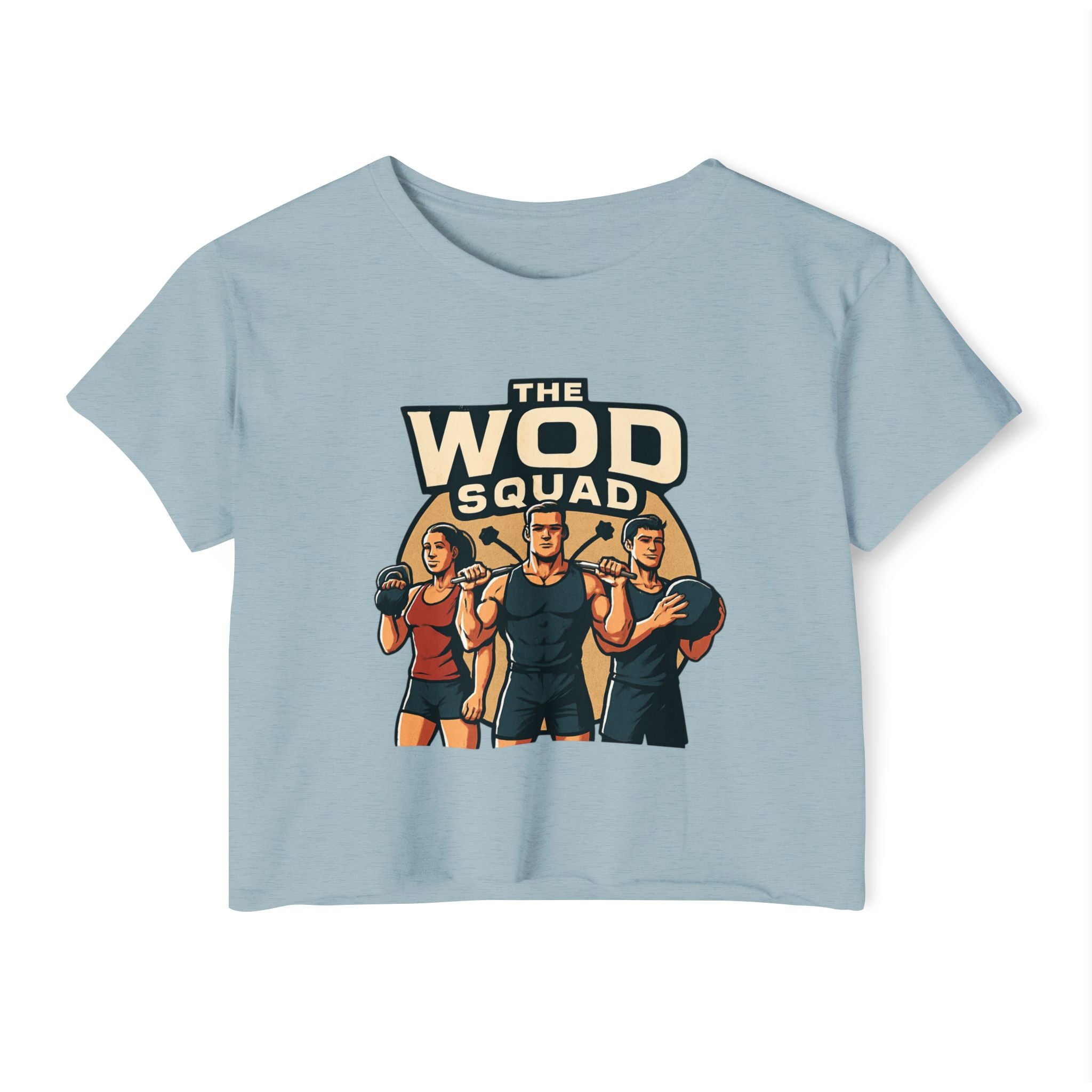 WOD Squad Crop Top — "Friends Don’t Let Friends Skip WODs" Women’s Fitness Festival Tee
