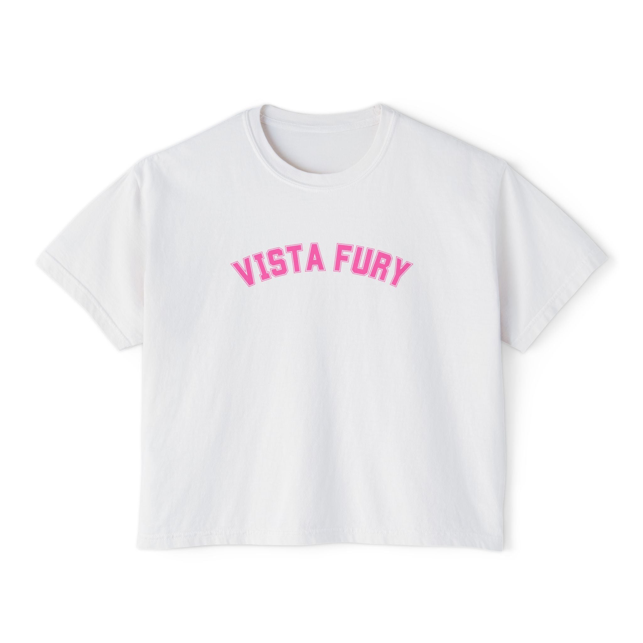 VISTA Fury Personalized Soccer Player Women's Boxy Tee