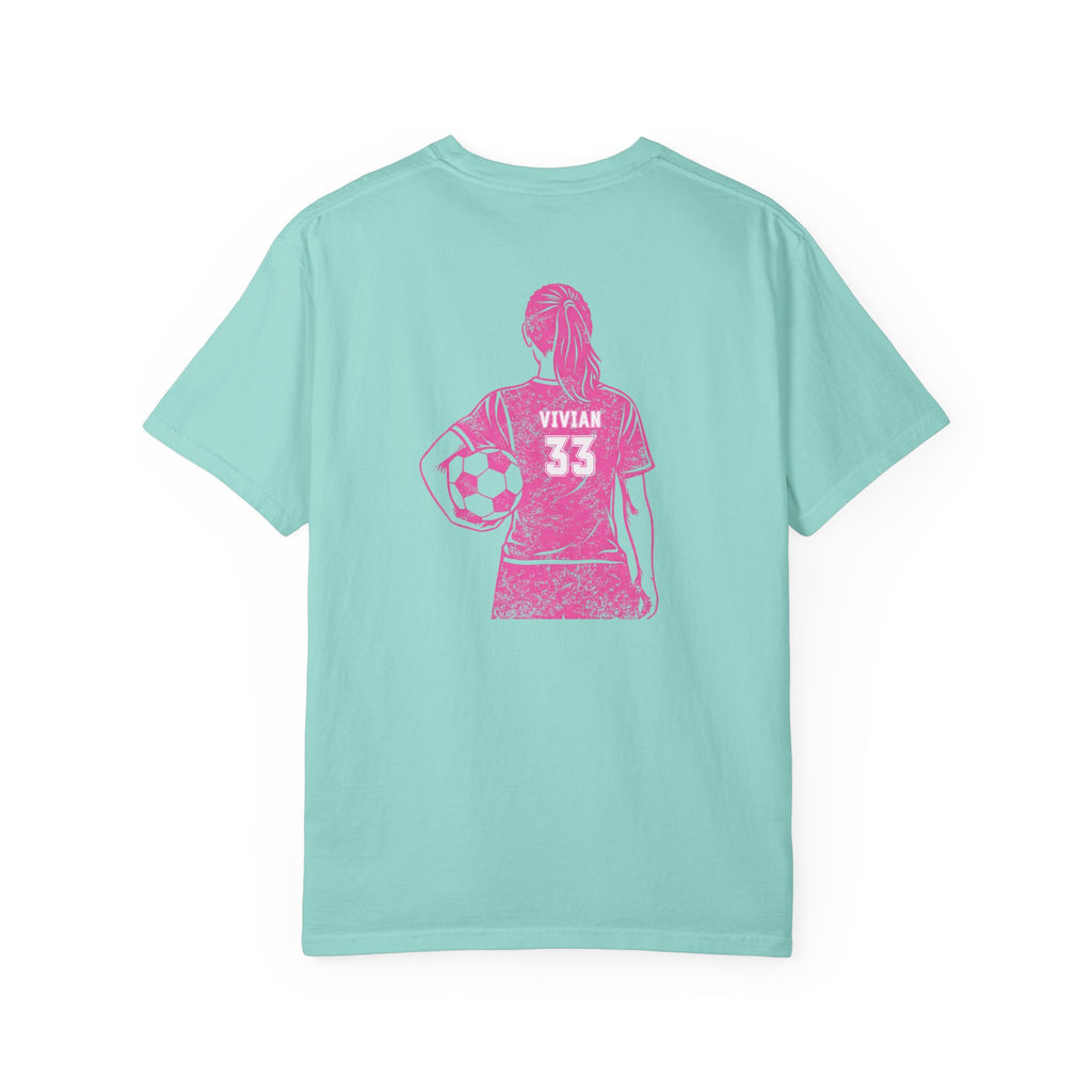 VISTA Fury Personalized Soccer T-Shirt —CHALKY MINT is Fury Turquoise