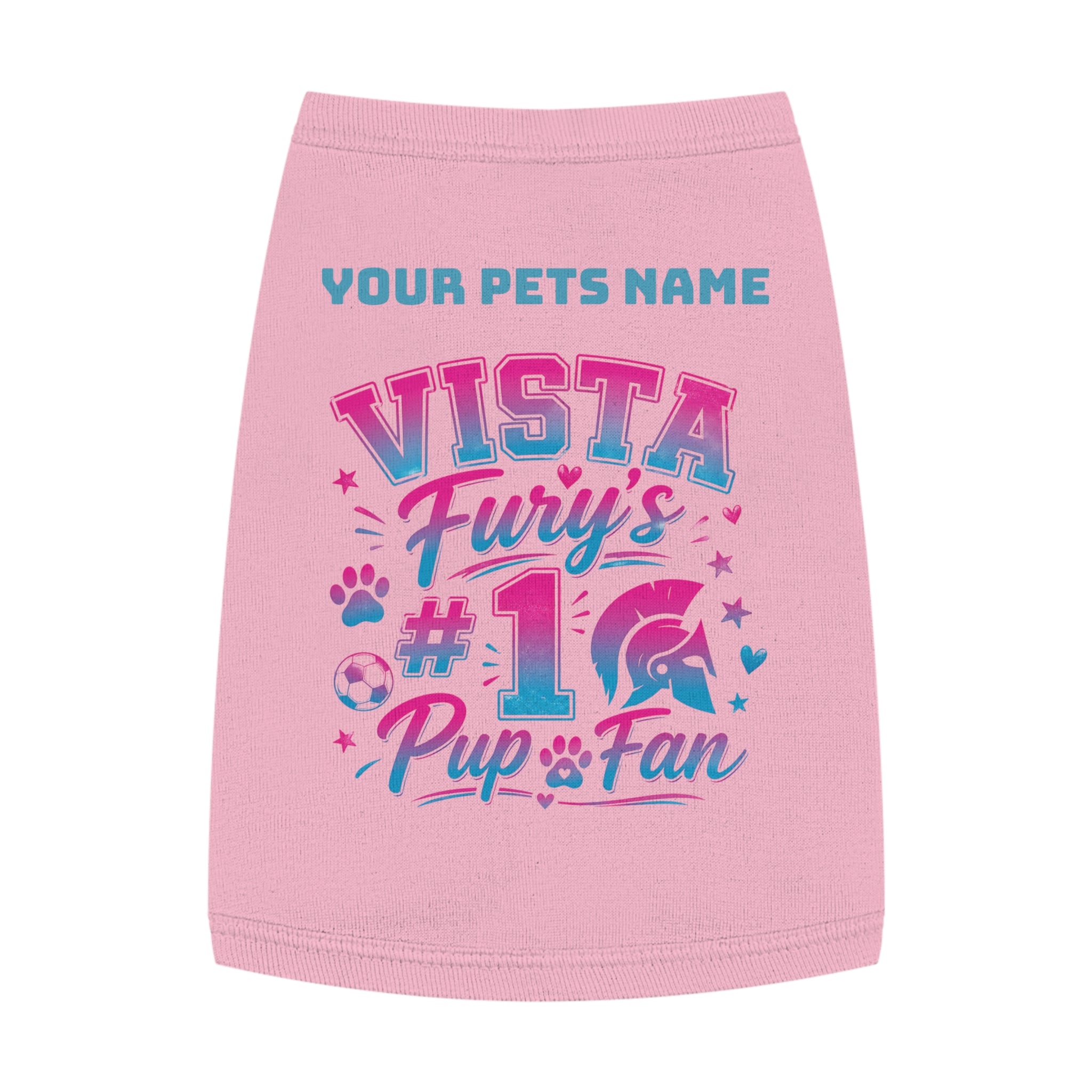 Vista Fury's #1 Pup Fan Pet Tank Top