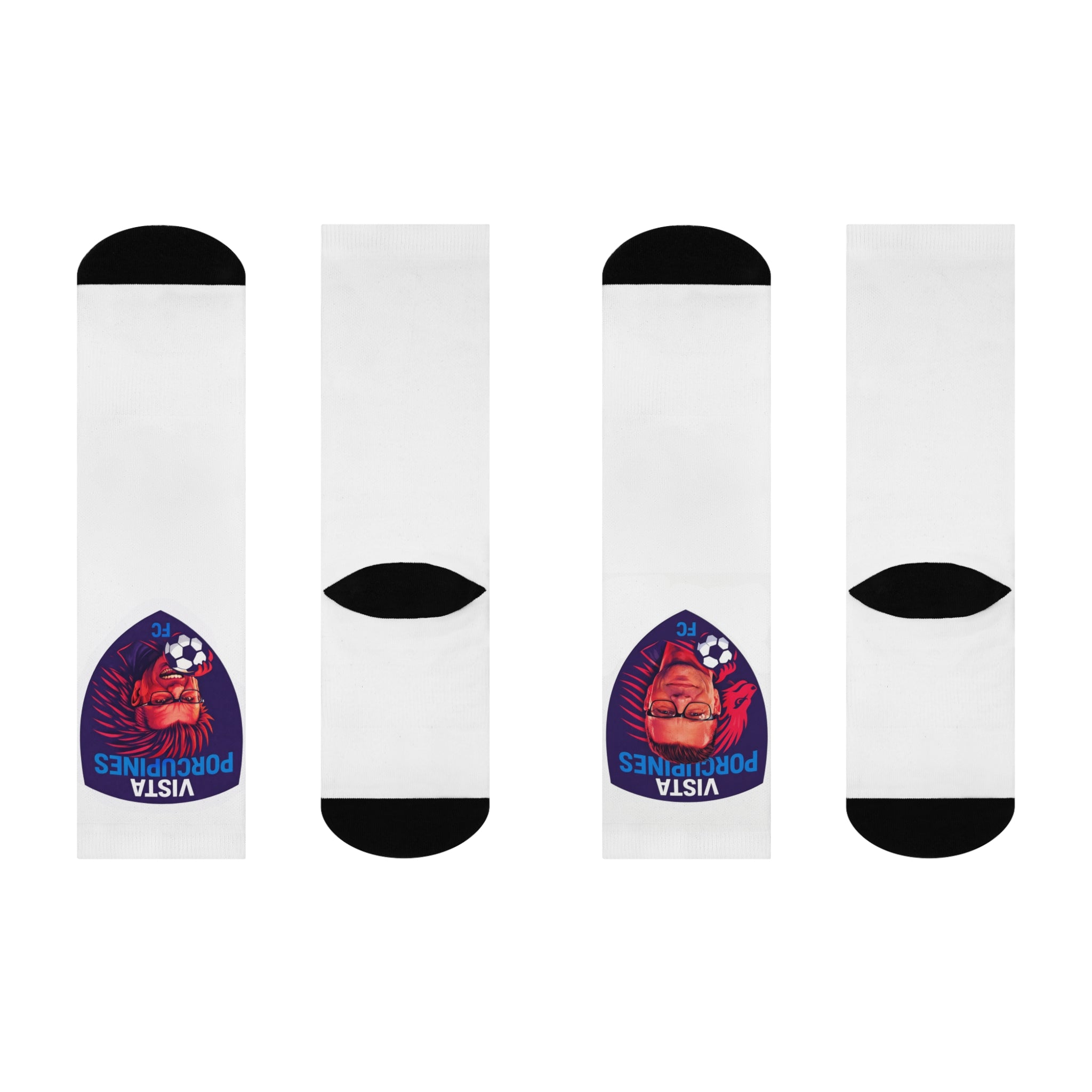 Vista Porcupines Coach Kevin Cushion Crew Socks