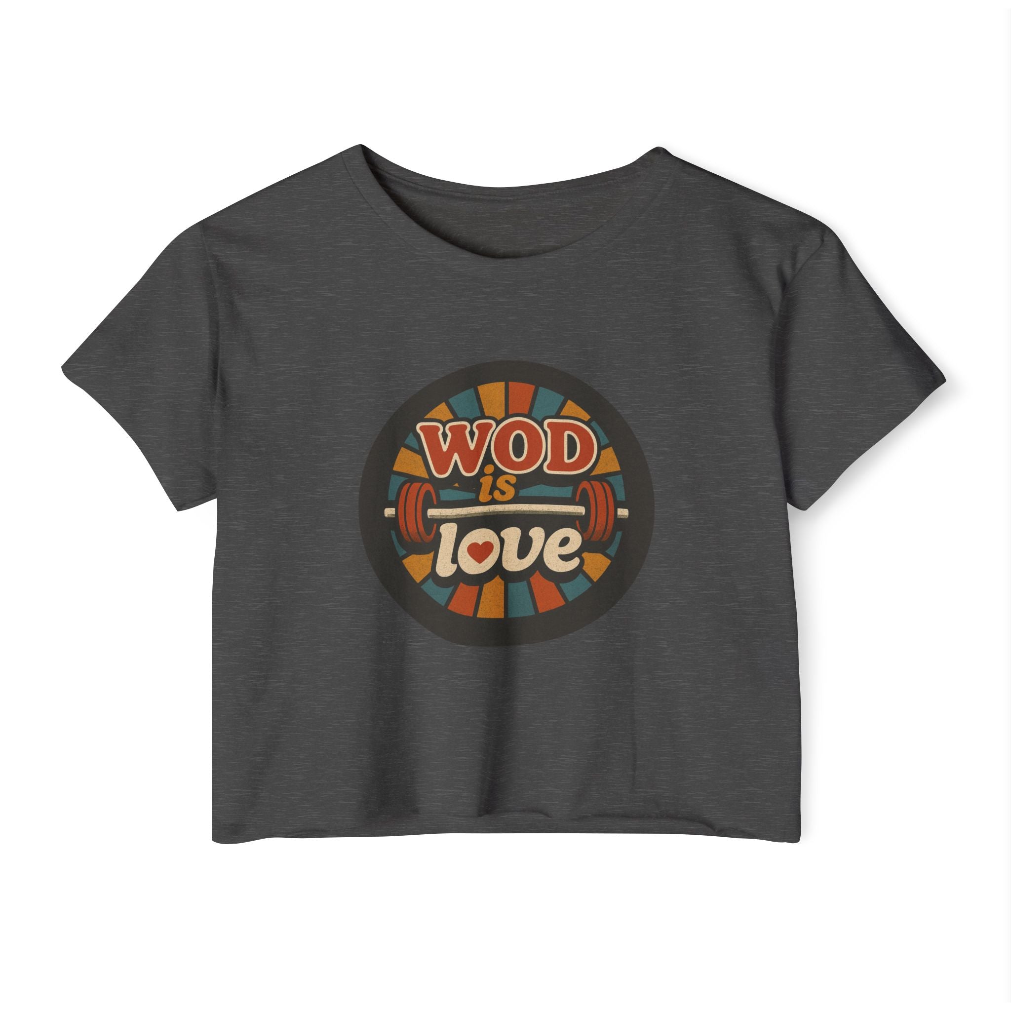 WOD Is Love Crop Top — Women’s CrossFit Festival Tee