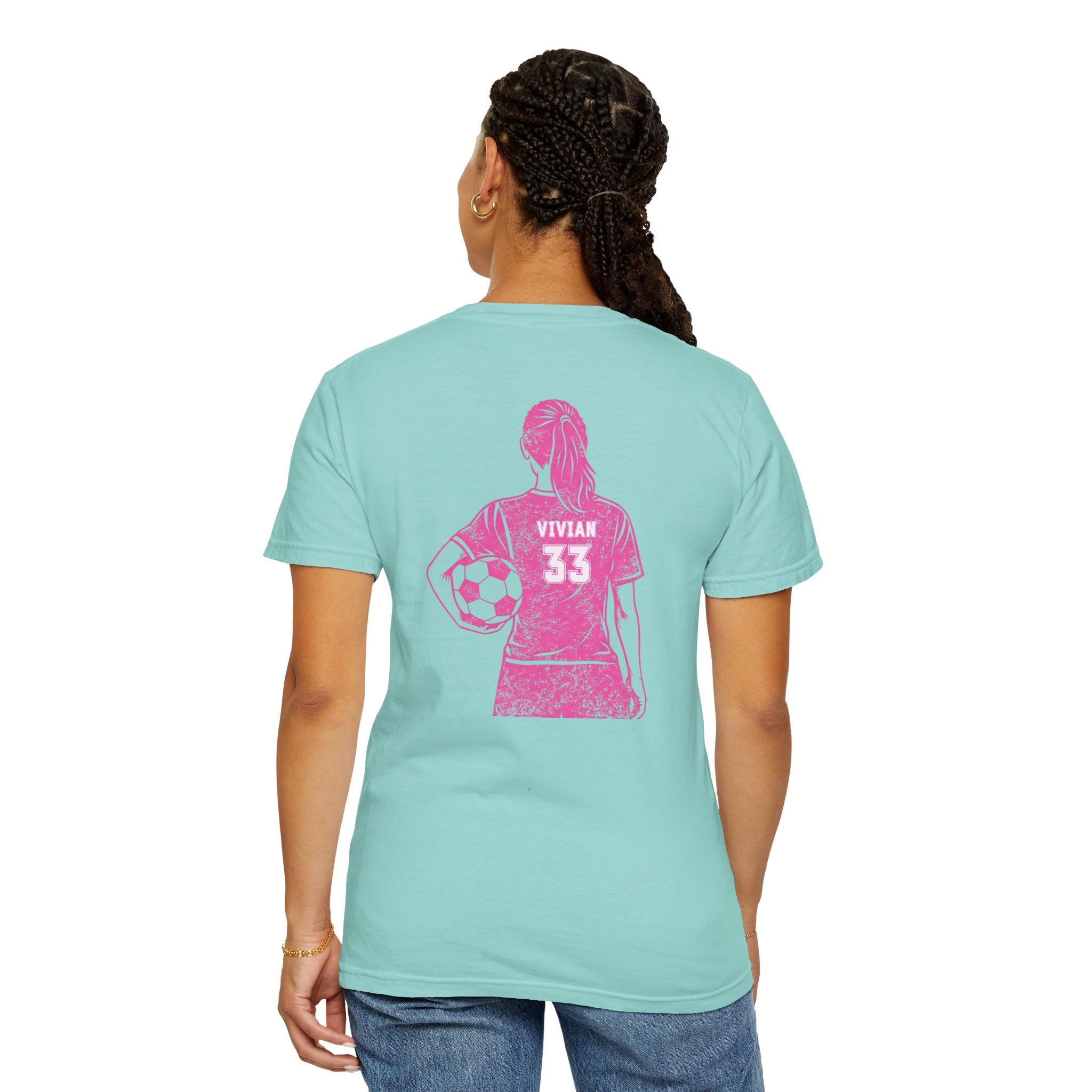 Vista Fury Personalized Soccer Tee — Women's Soccer Graphic T-Shirt