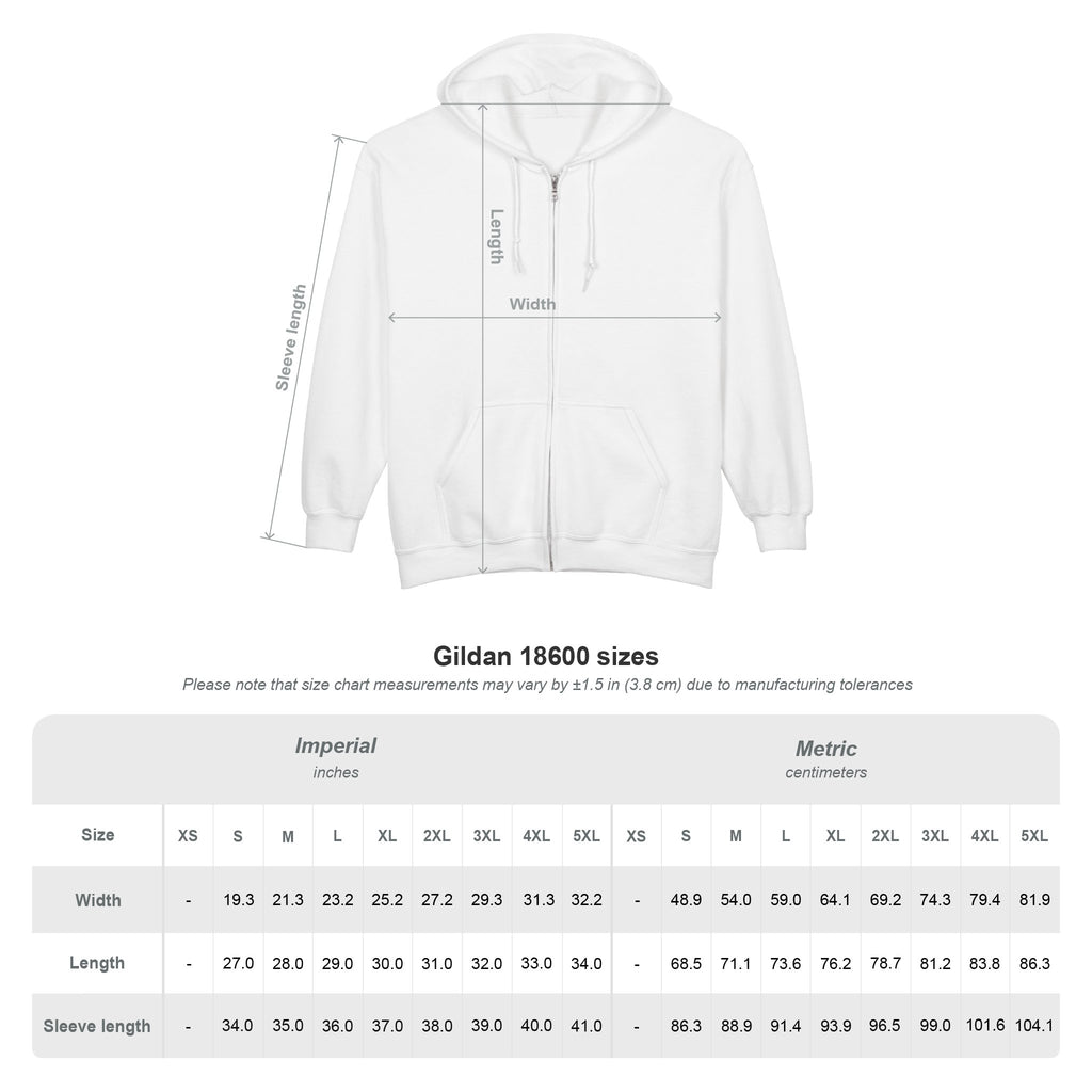 VISTA Porcupines EMBROIDERED ADULT Unisex Heavy Blend Full Zip Hooded Sweatshirt