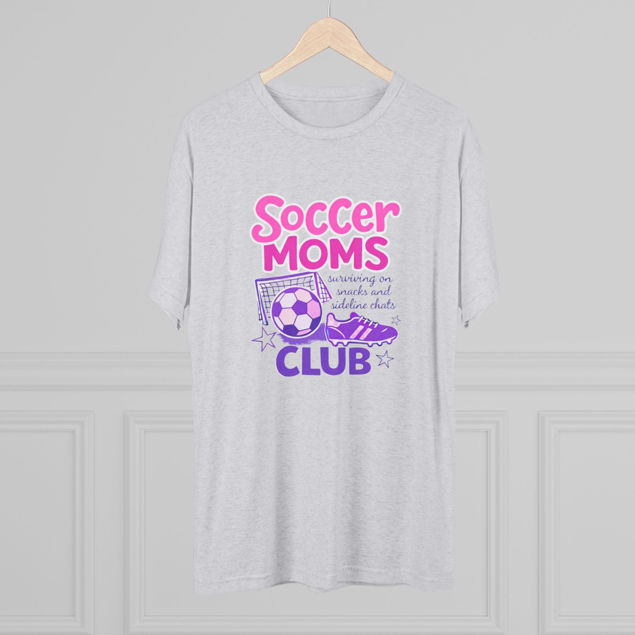 Soccer Moms Club- Uni-sex Tri-blend (so soft!)Tee - VISTA Porcupines