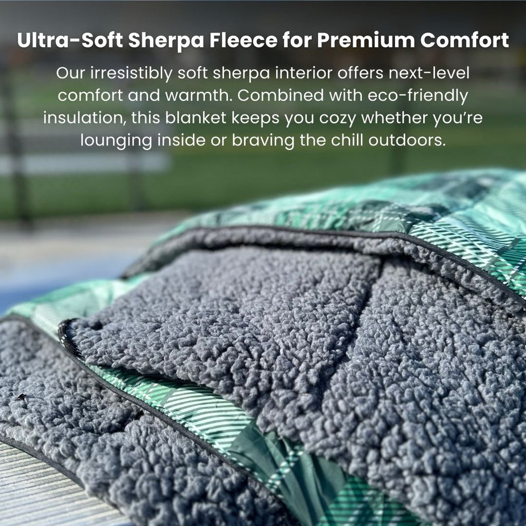 Blanket - Wearable, Weatherproof Sherpa Blanket Throw